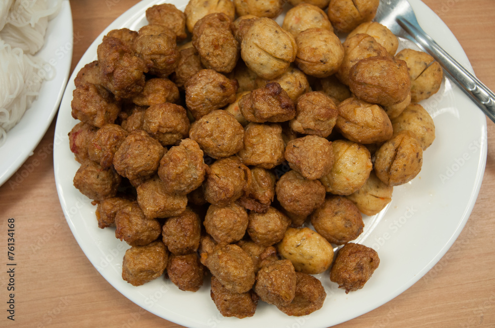 fried meatballs