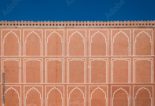 Art pattern on wall at City Palace, Jaipur