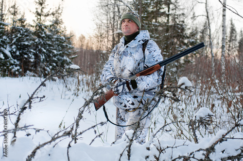 hunter in winter