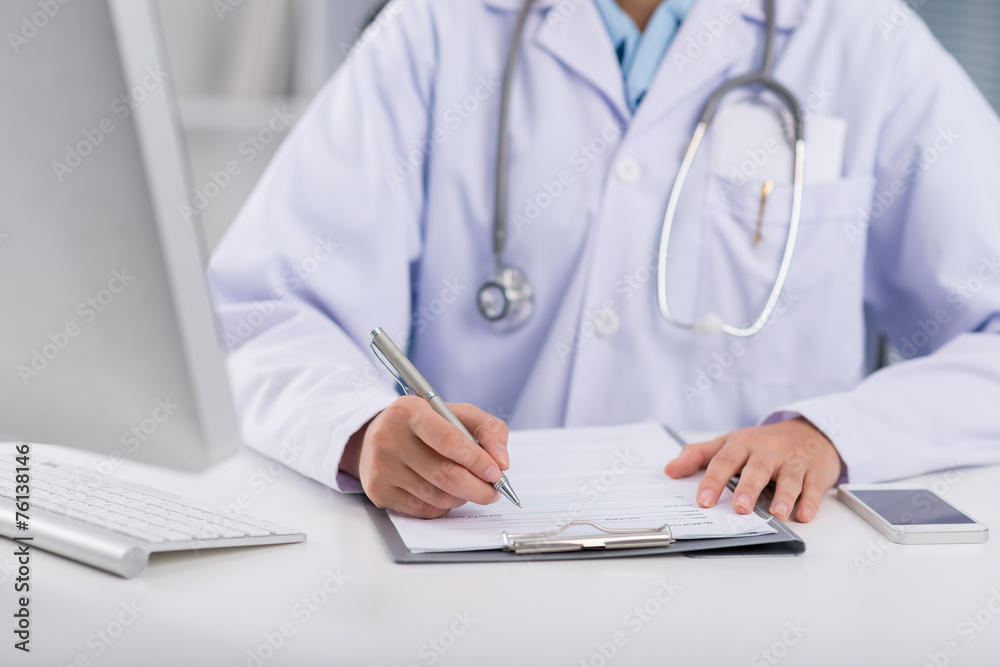 Filling medical record Filling medical record
