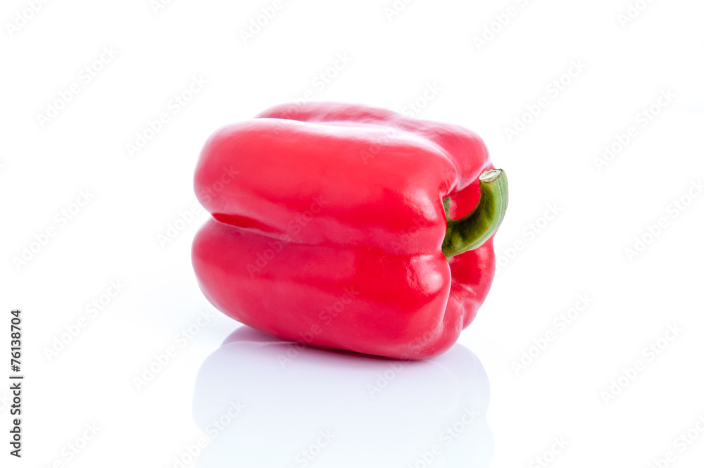Fresh sweet pepper,bell pepper or capsicum on white background Fresh sweet pepper,bell pepper or capsicum on white background