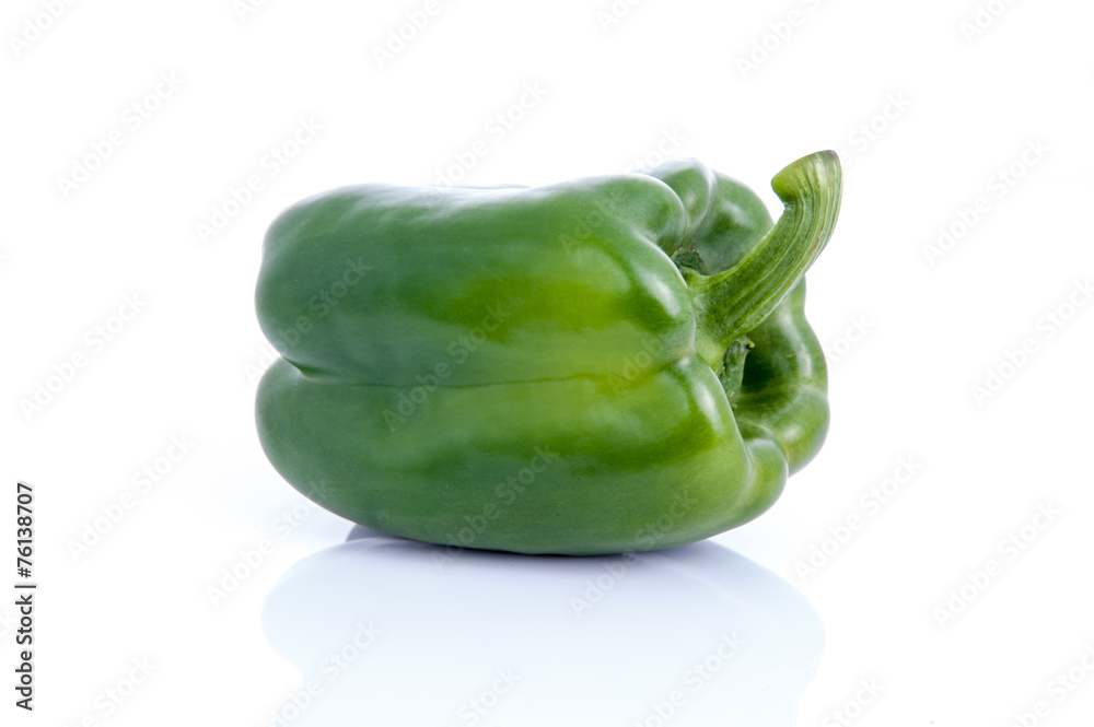 Fresh sweet pepper,bell pepper or capsicum on white background Fresh sweet pepper,bell pepper or capsicum on white background