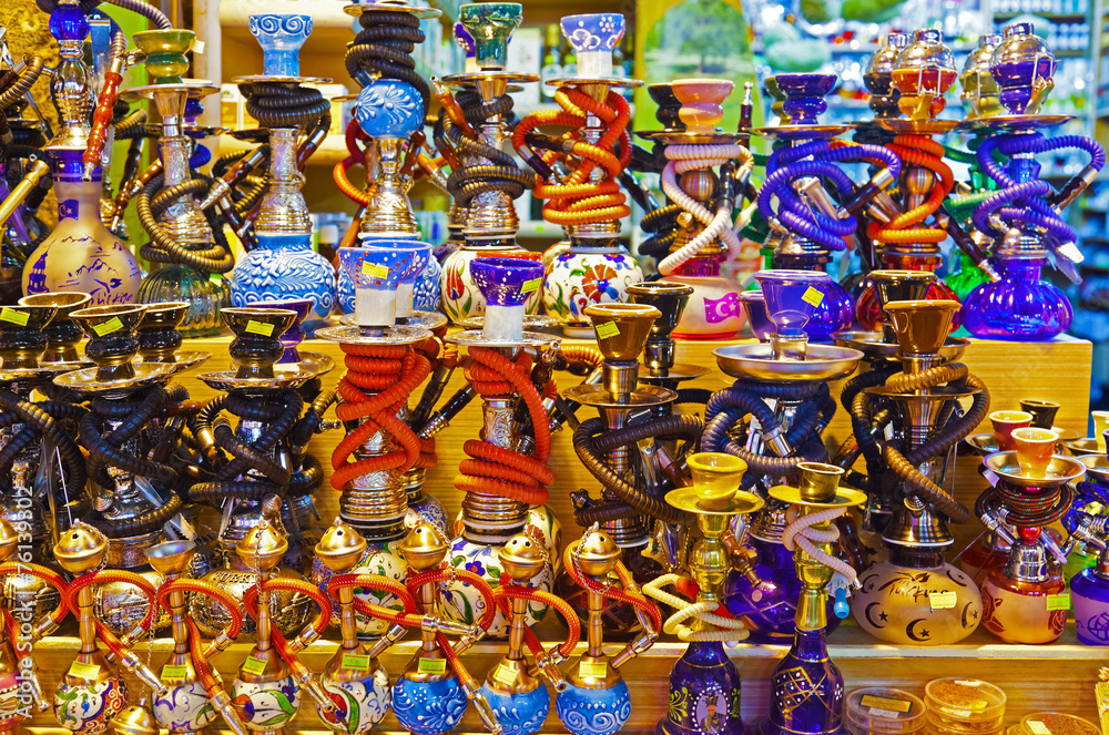 Hookah in souvenir shop