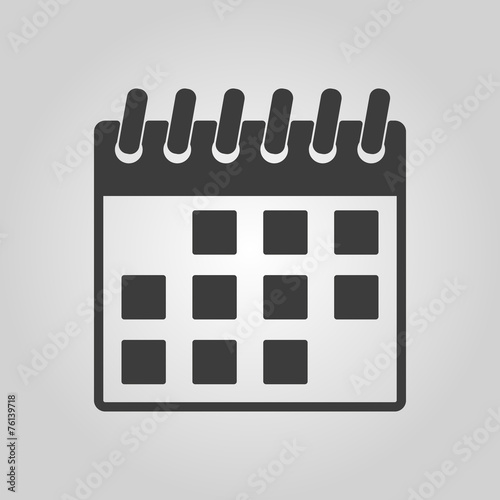 The calendar icon. Calendar symbol.