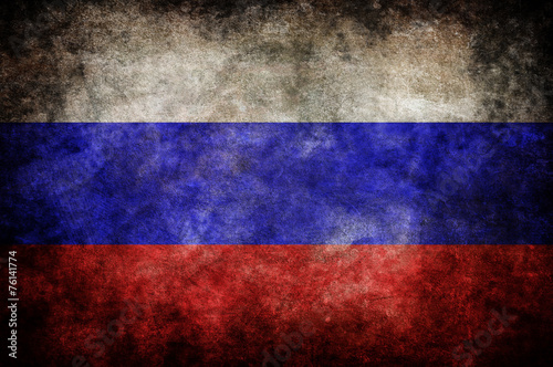 Bilde på lerret grunge flag of Russia