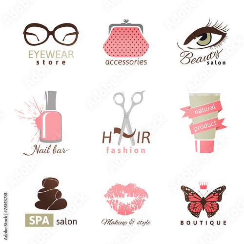 beauty and fashion logo templates