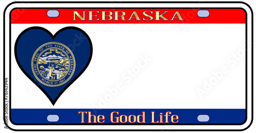 Nebraska License Plate
