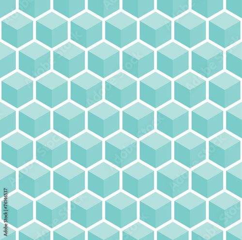Fototapeta Naklejka Na Ścianę i Meble -  A seamless cube style pattern illustration