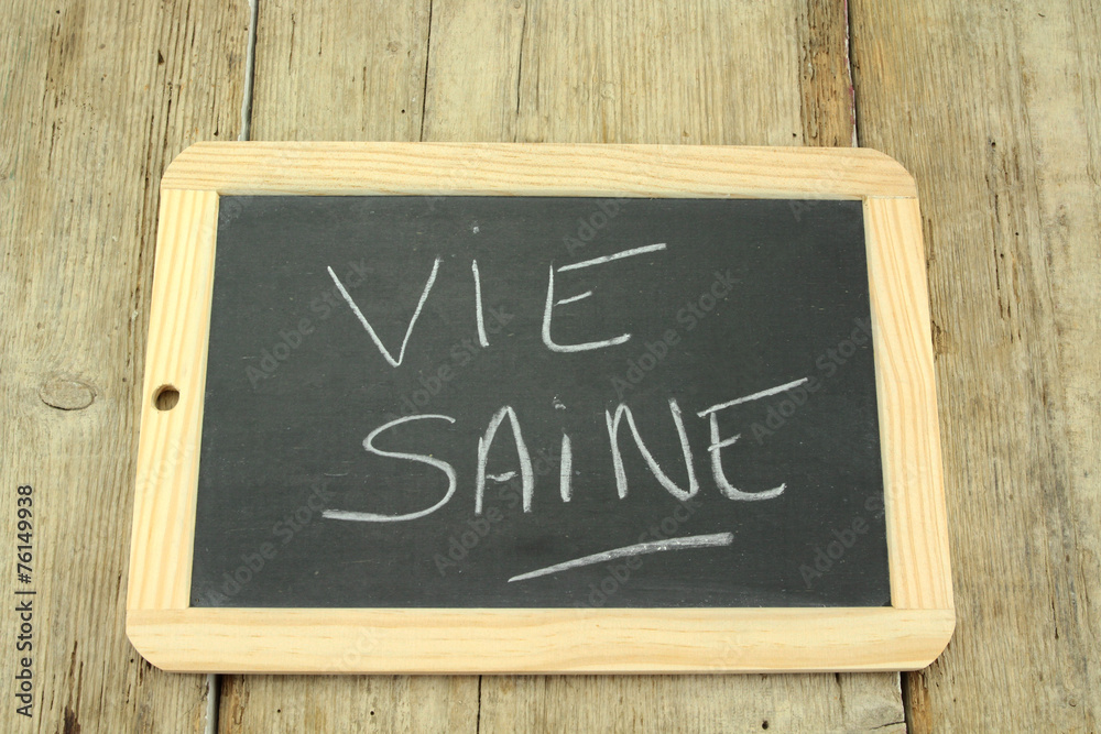 Fototapeta premium ardoise vie saine