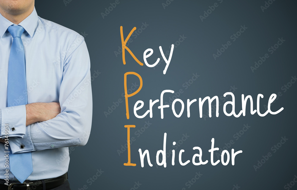 Businessman and drawing KPI Businessman and drawing KPI