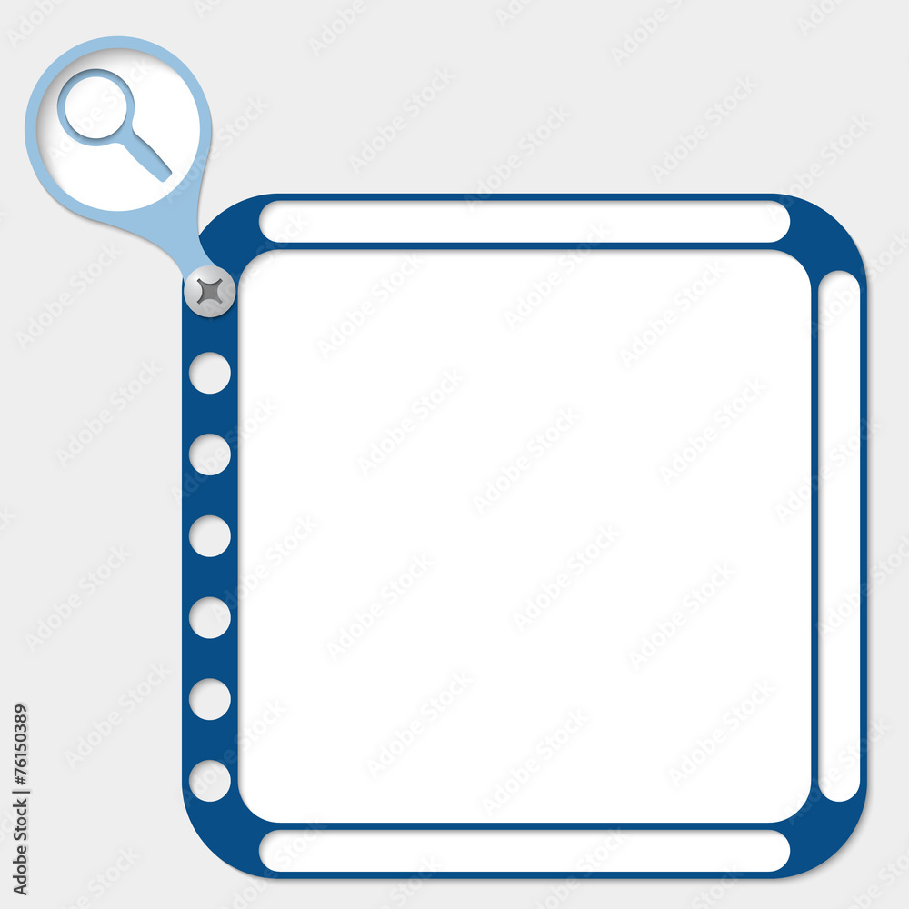 perforated frame for any text and magnifier perforated frame for any text and magnifier
