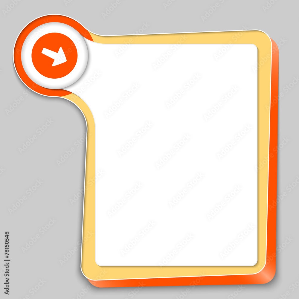 yellow box for any text and arrow yellow box for any text and arrow