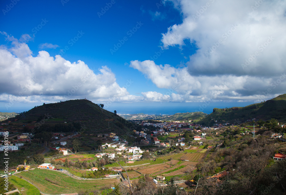 Gran Canaria, Vega de San Mateo in January after rains