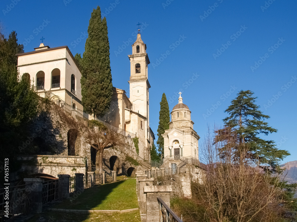 Moltrasio, view of the church
