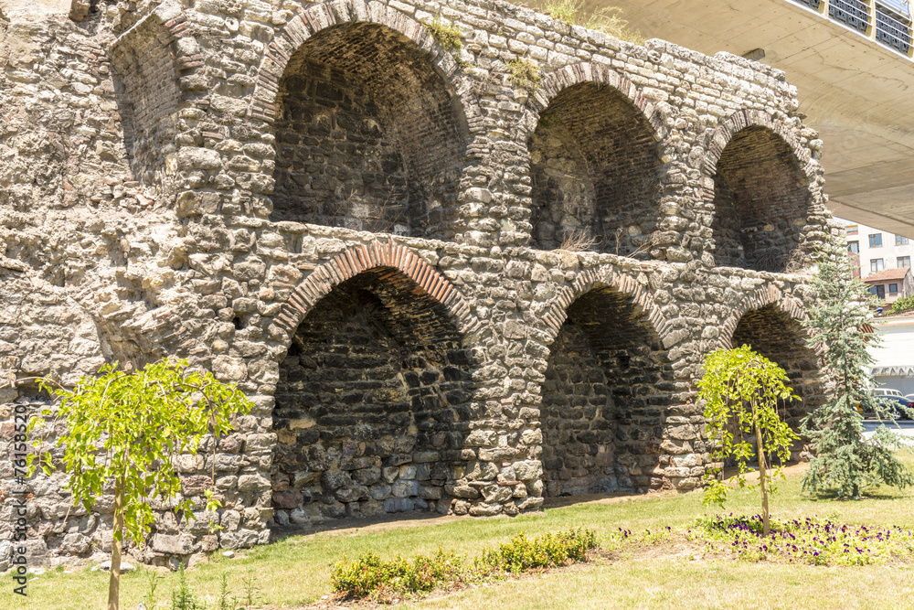 Ancient Roman aqueduct in Istanbul