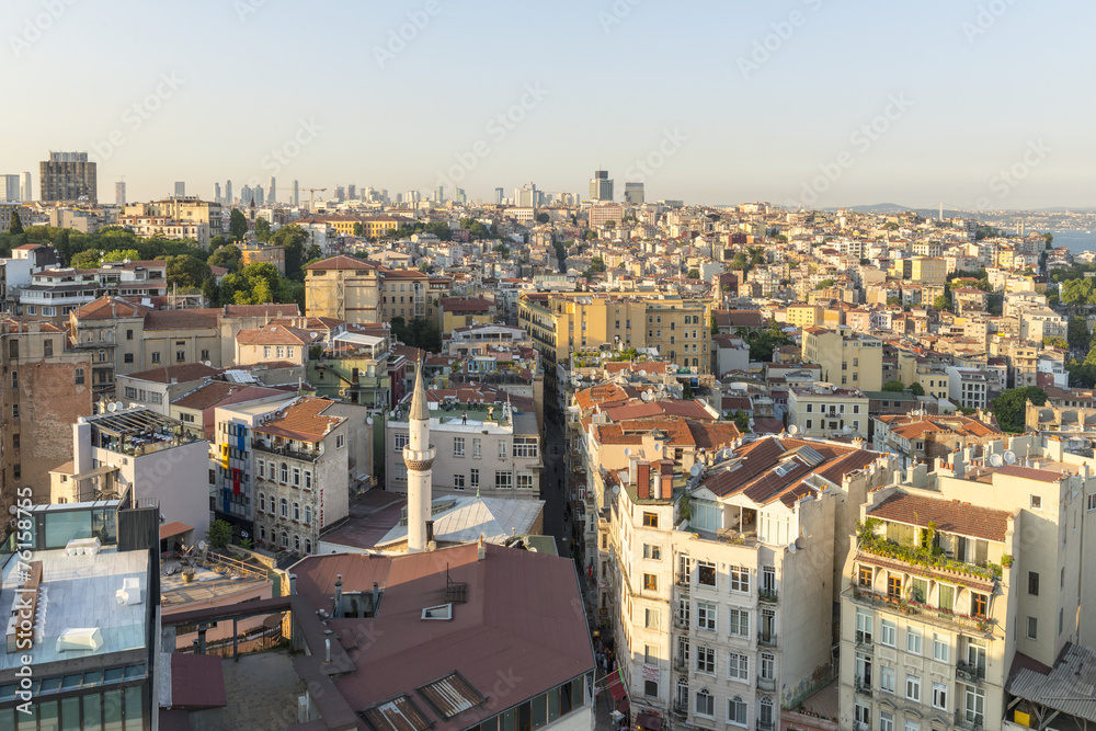 evening panorama of Istanbul