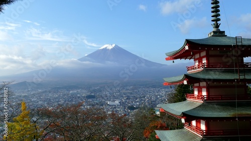 Image of the sacred mountain of Fuji photo
