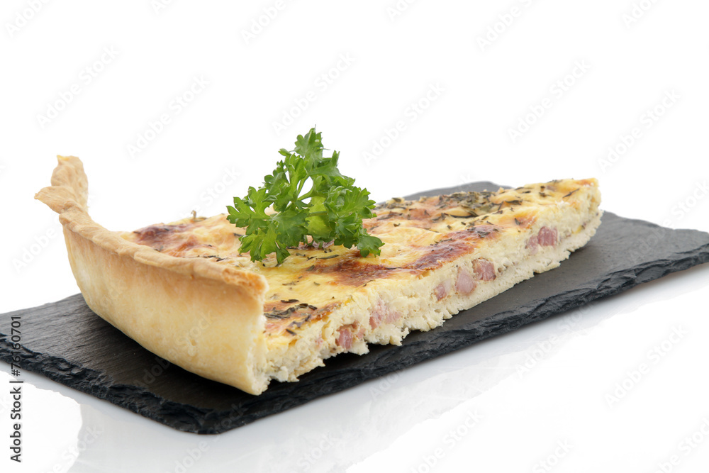 Quiche lorraine sur ardoise Quiche lorraine sur ardoise