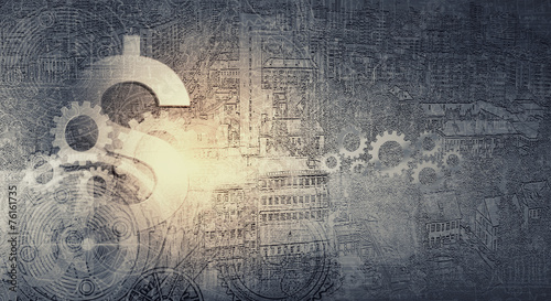 Tableau sur toile Currency and banking