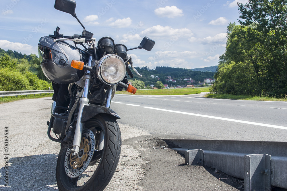 Obraz premium Motocykl turystyczny