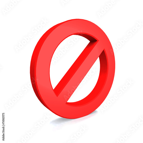 No Sign , isolated on white background Free Download No Sign , isolated on white background - GFXLoad