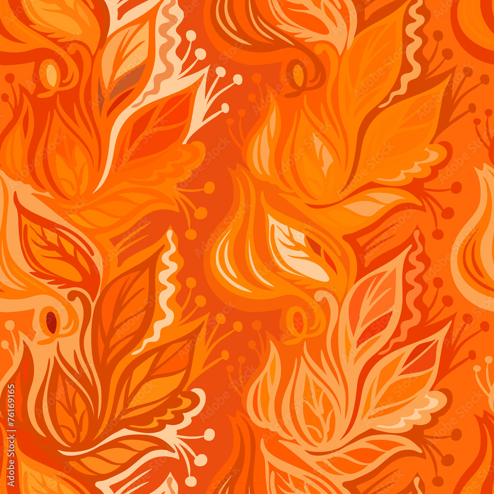 Autumn leaves seamless pattern Autumn leaves seamless pattern