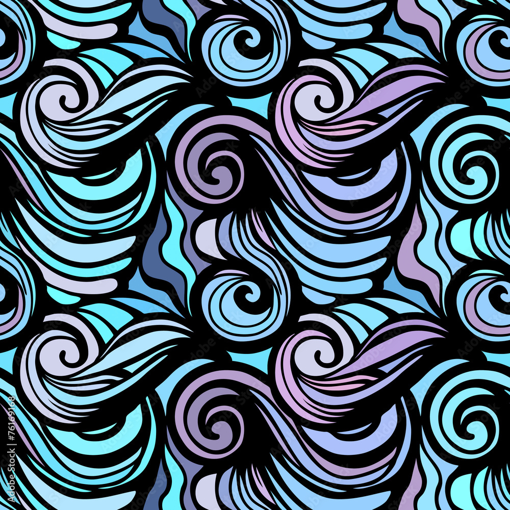 Seamless wave pattern Seamless wave pattern