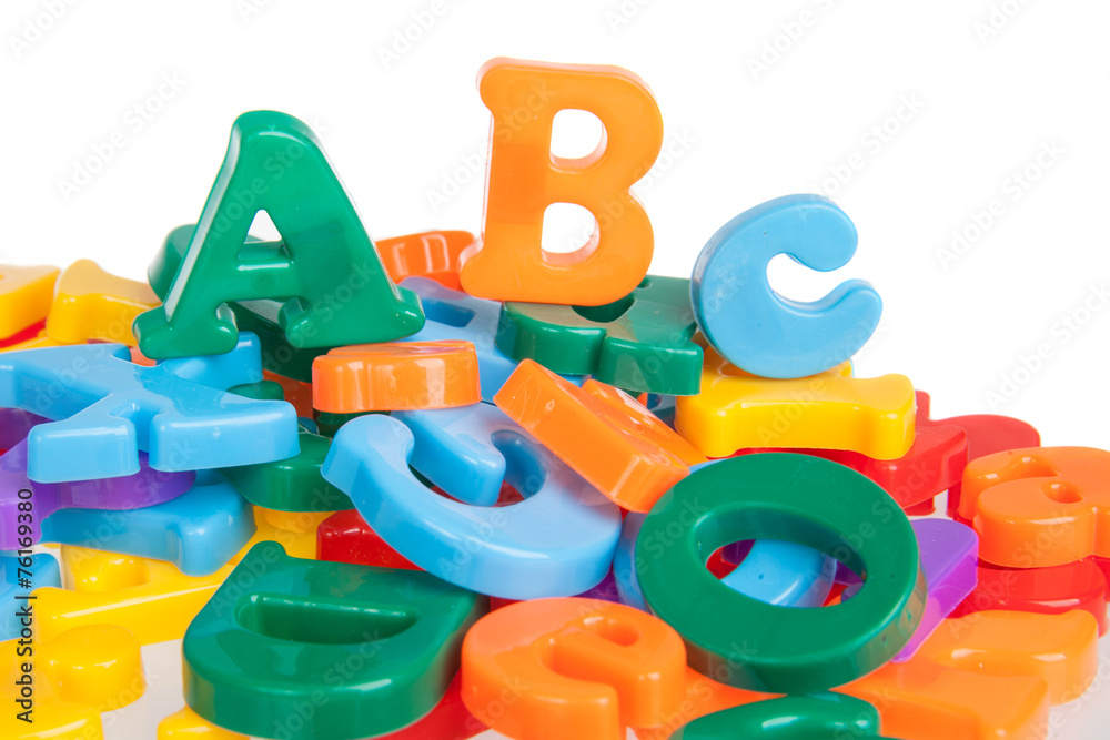Multicolored letters Multicolored letters