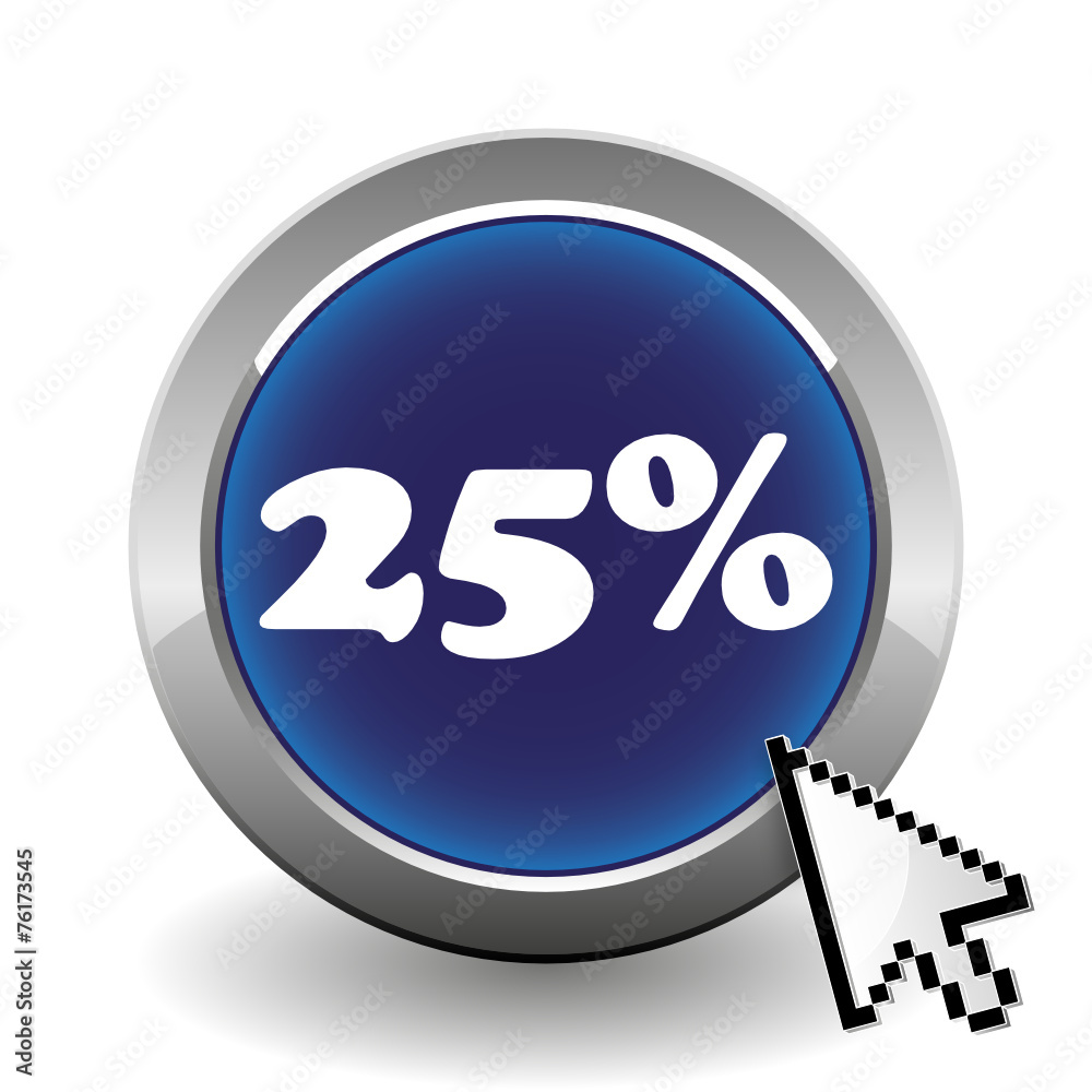 25 PERCENT ICON