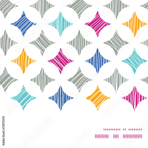 Vector colorful marble textured tiles horizontal frame seamless