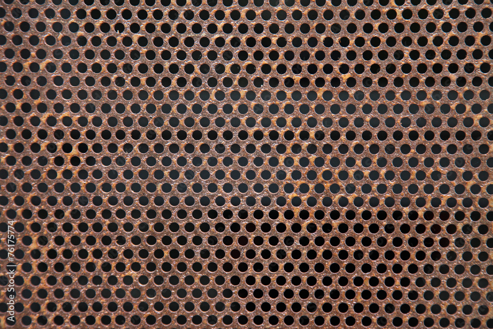 chapa de hierro perforada oxidada 0983-f15 Stock Photo | Adobe Stock