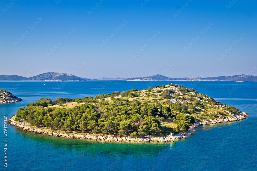 Fototapeta premium Small island in archipelago of Croatia