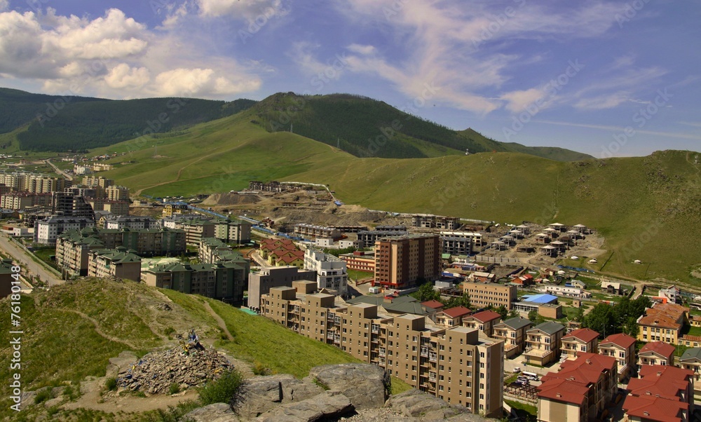 New buildings in the capital city Ulaanbaatar,Mongolia