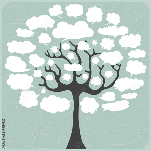 Cloud bubble tree