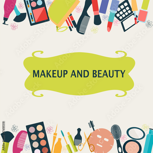 pattern MakeUp and beauty cosmetic