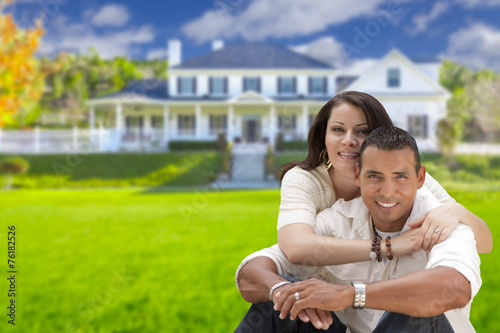 Happy Hispanic Young Couple...
