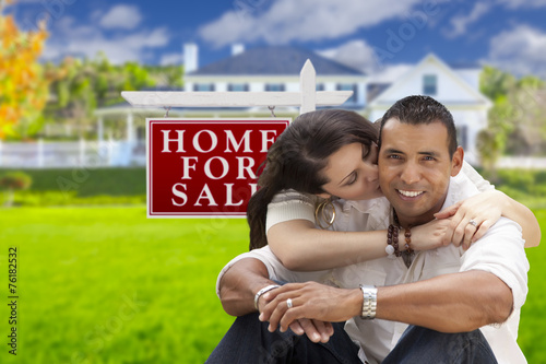Hispanic Couple, New Home a...