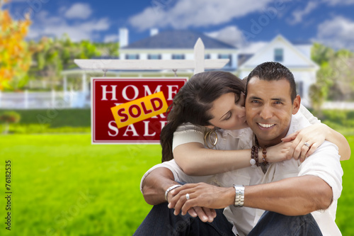 Hispanic Couple, New Home a...