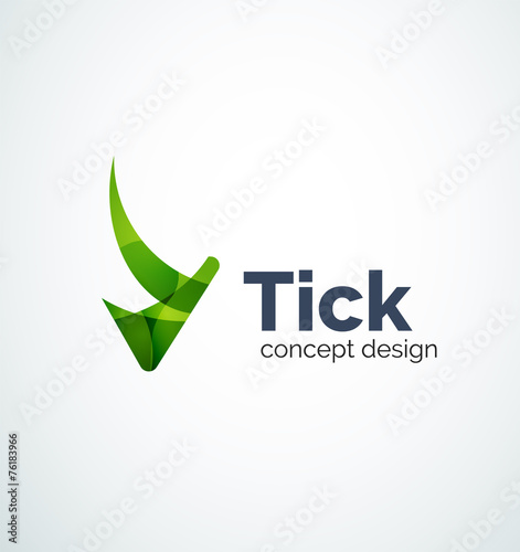 Free Download Abstract tick logo design - GFXLoad