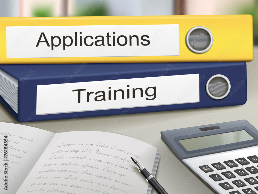 applications and training binders applications and training binders