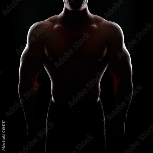 Bodybuilder posing © Valeriy Lebedev