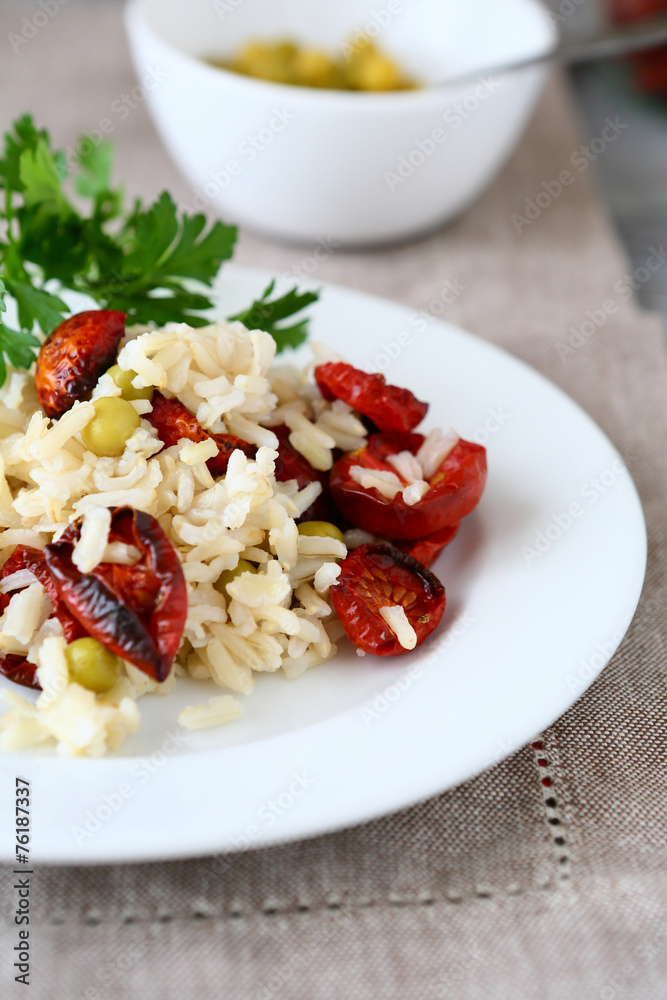 Rice with sun-dried tomatoes Rice with sun-dried tomatoes