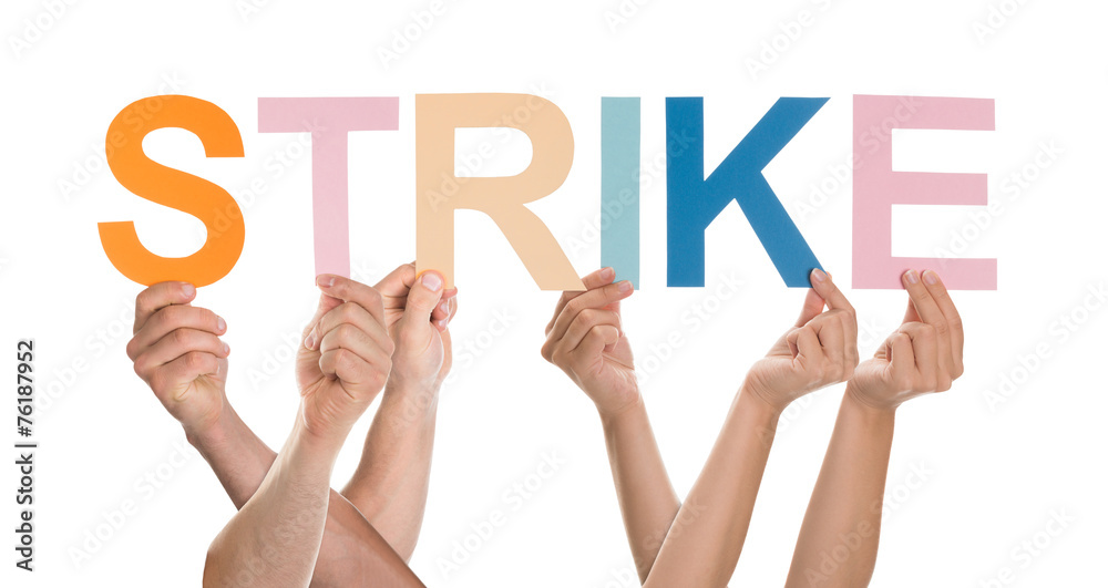 Hands Holding The Word Strike Hands Holding The Word Strike