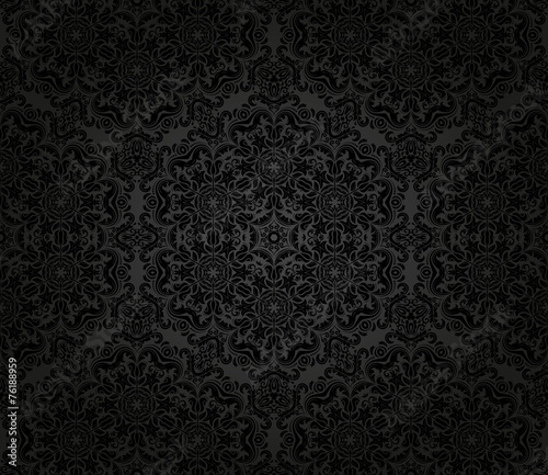 Damask Seamless  Pattern. Orient Background