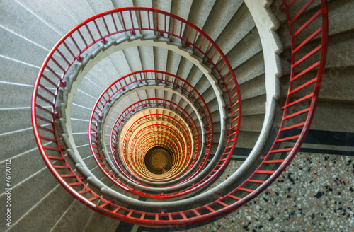 Snail stairs, neboticnik, Ljubljana, Slovenia
