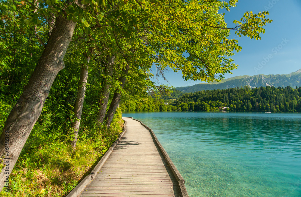 Lake Bled path, Slovenia