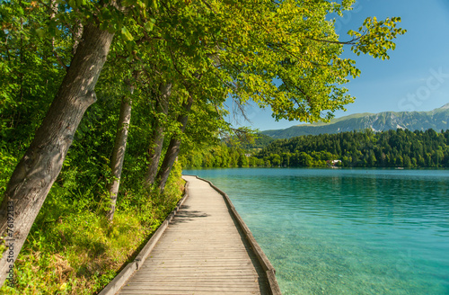 Lake Bled path, Slovenia