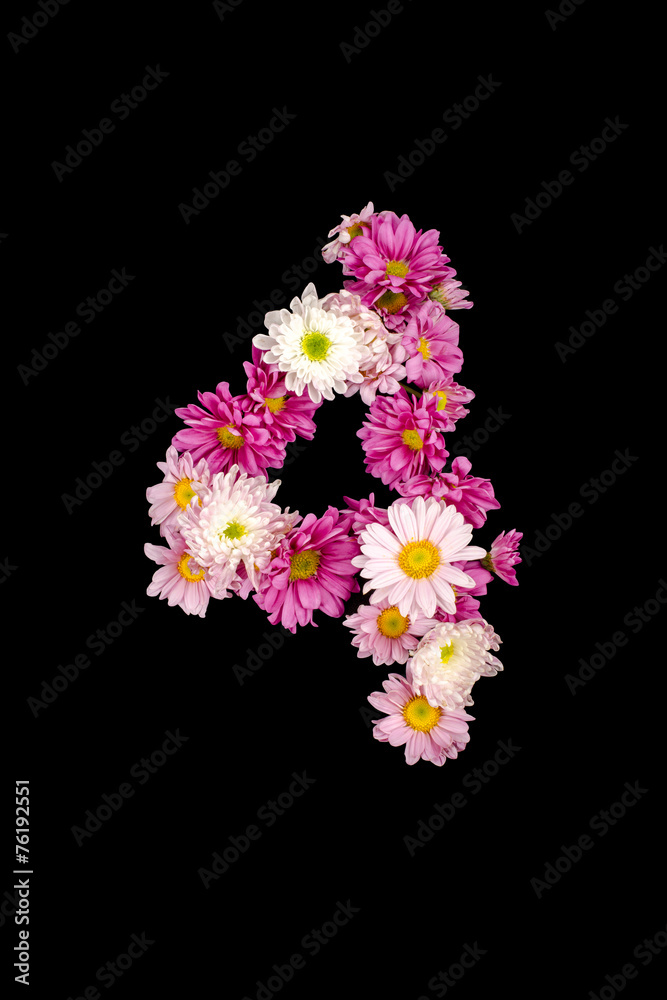 Numbers from flowers