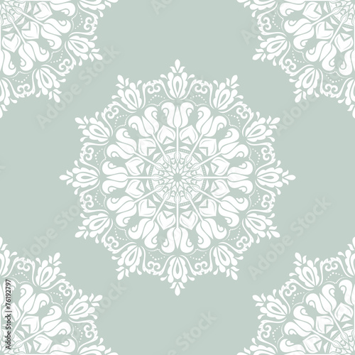 Damask Seamless  Pattern. Orient Background