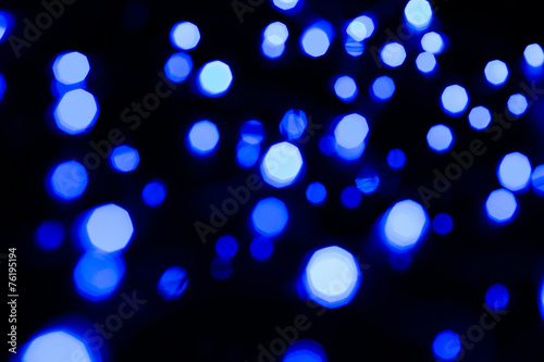 Blue blurred lights